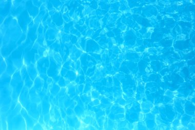Yüzme havuzunda mavi renkli su dalgalı su detay backgroun