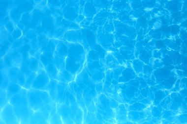 Yüzme havuzunda mavi renkli su dalgalı su detay backgroun