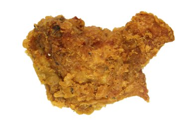 beyaz üzerine kızarmış tavuk