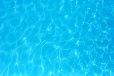 Yüzme havuzunda mavi renkli su dalgalı su detay backgroun