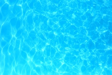Yüzme havuzunda mavi renkli su dalgalı su detay backgroun
