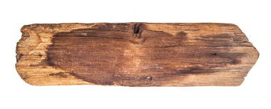 Beyaz arkaplanda boş bir tahta levhayı kapat