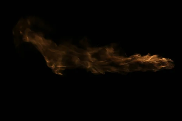 Полум'я вогню на чорному тлі . — стокове фото