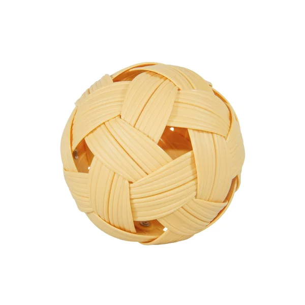 Sepak takraw bola com máscara de recorte — Fotografia de Stock