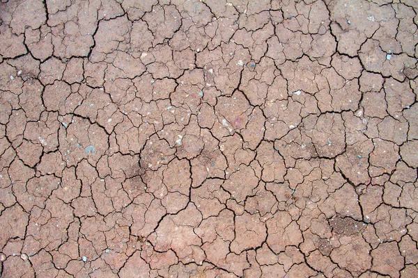 The cracked ground, Ground in drought, Soil texture and dry mud, — Stock Photo, Image