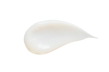 Beyaz arka planda izole kozmetik krem losyon.