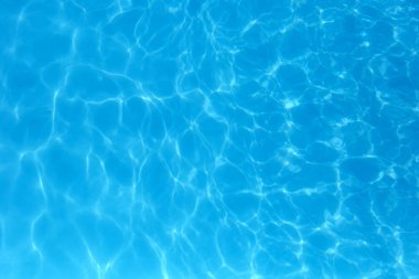 Yüzme havuzunda mavi renkli su dalgalı su detay backgroun