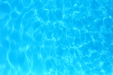 Yüzme havuzunda mavi renkli su dalgalı su detay backgroun