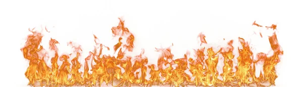 Fire flames isolated on white background — Stock Photo, Image