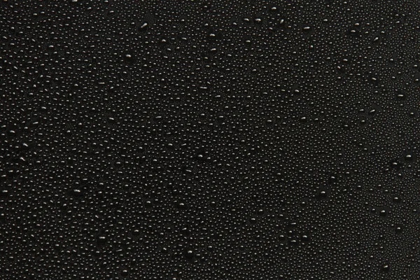 Water drops on black background. — Stock Photo, Image