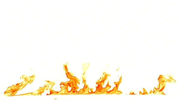 Огонь пламя изолированы на белом фоне. — стоковое фото