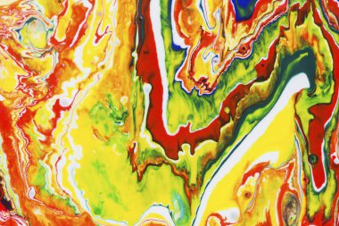 Su üzerinde yüzen gökkuşağı renkli yağ Arka Plan.