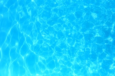 Yüzme havuzunda mavi renkli su dalgalı su detay backgroun