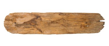 Beyaz arkaplanda boş bir tahta levhayı kapat