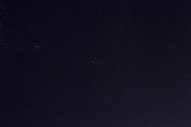 Yıldız arka planlı Karanlık Akşam gökyüzü