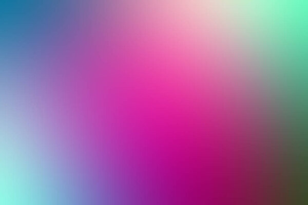 Abstract gradient purple blue teal colored blurred background.