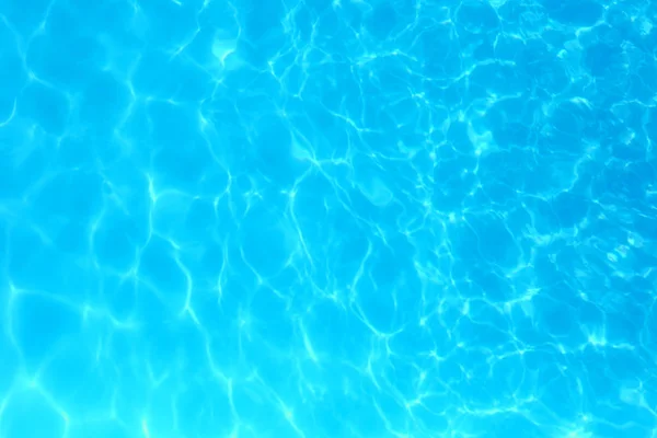 Modrá Barva Vody Bazénu Zvlněné Vody Detail Pozadí — Stock fotografie