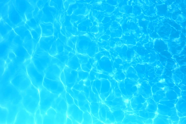 Modrá Barva Vody Bazénu Zvlněné Vody Detail Pozadí — Stock fotografie