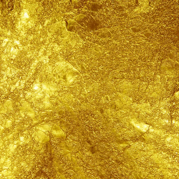 Primer Plano Fondo Textura Lámina Oro — Foto de Stock