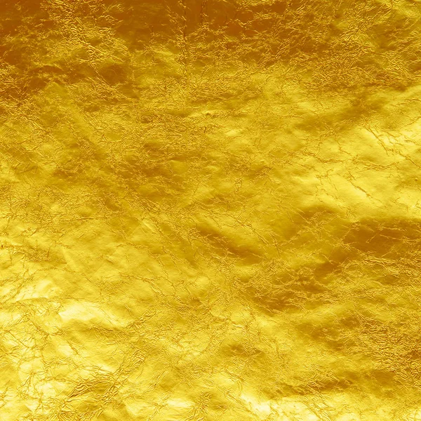 Closeup of gold foil texture background