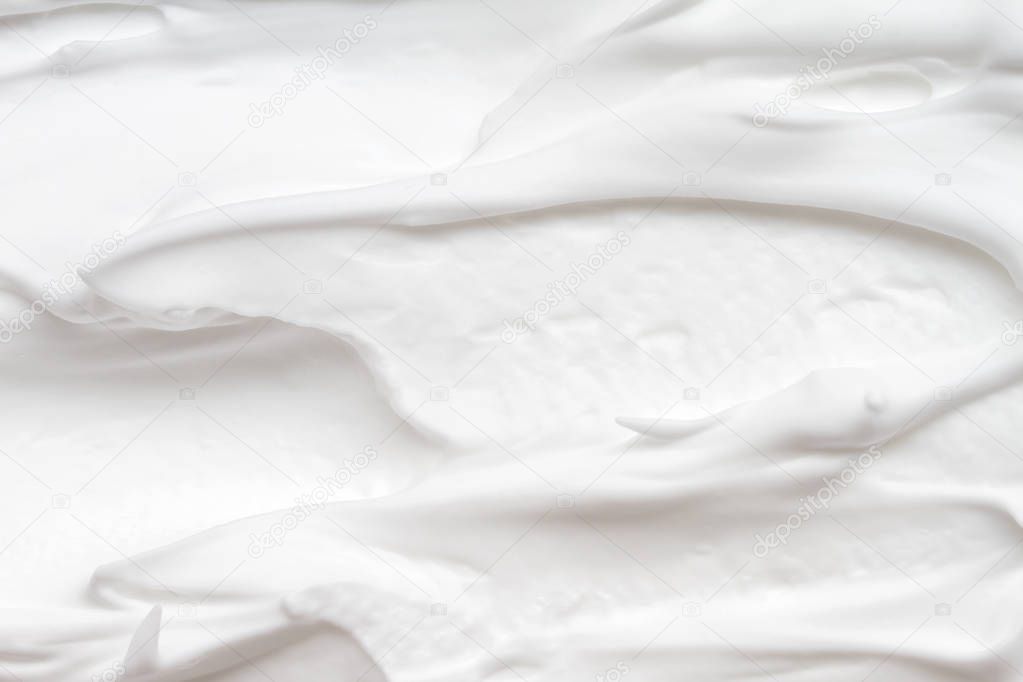 White foam background texture.