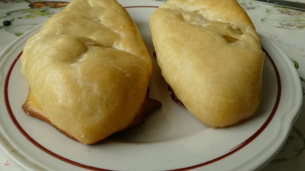 Pasteten Mit Kohl Großaufnahme — Stockfoto