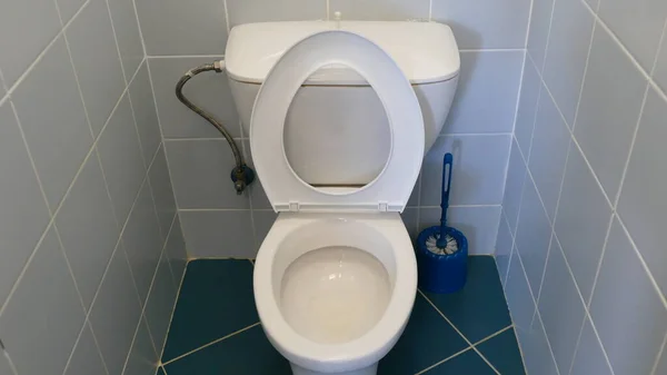 White Toilet Top View — Stock Photo, Image