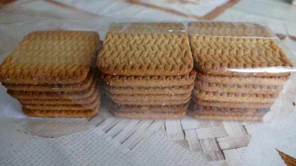 Pak Dari Cookies Dalam Bungkus Plastik — Stok Foto