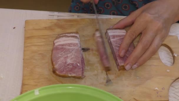 Chef Prepara Uma Salada Conceito Alimentação Saudável — Vídeo de Stock