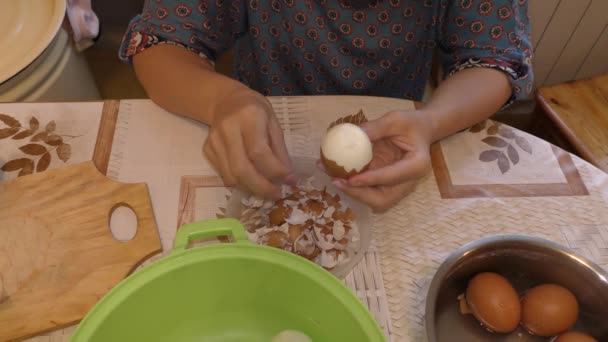 鸡蛋健康食品概念 — 图库视频影像
