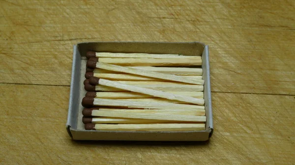 matches in an open box