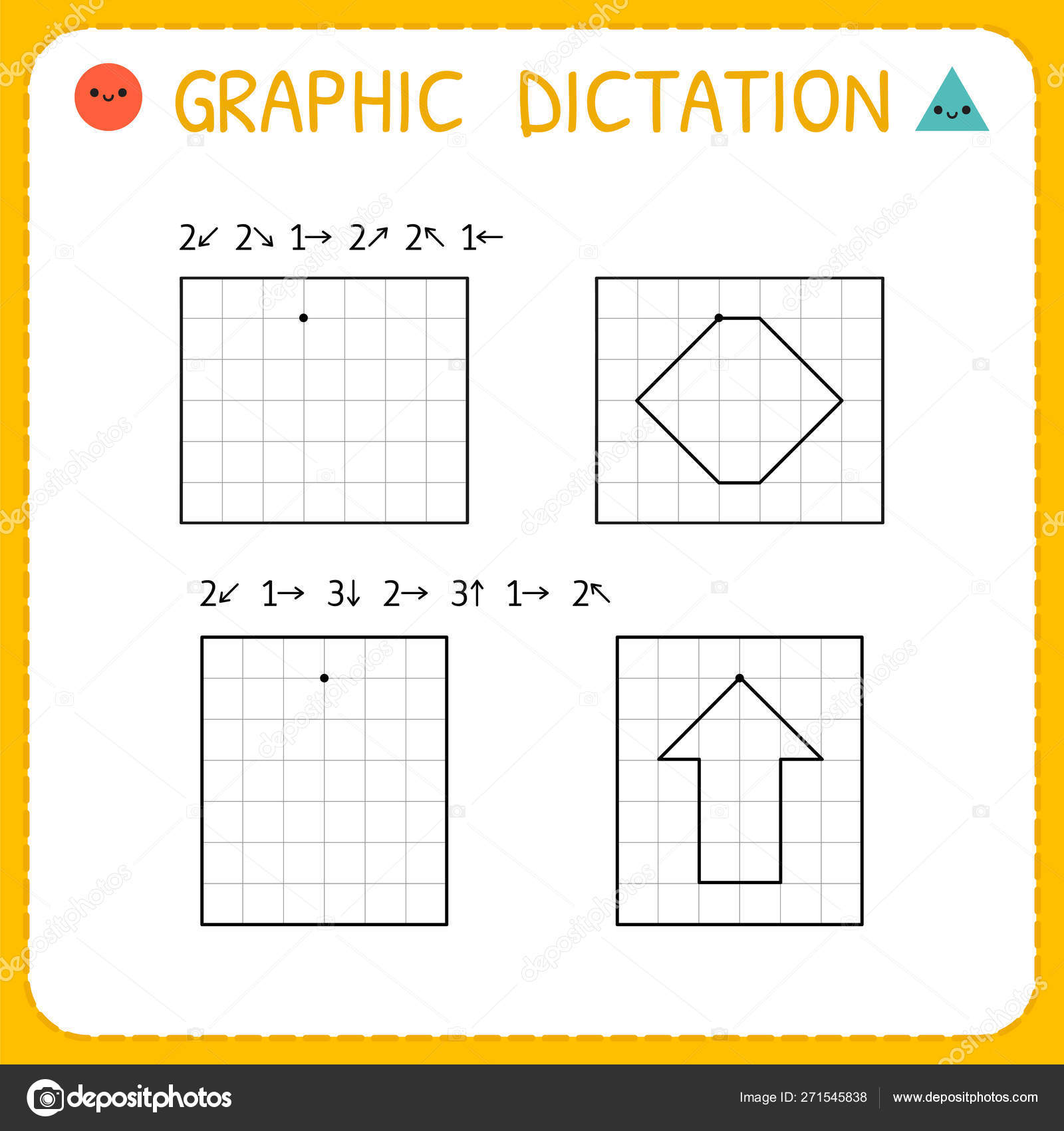 Vetores de Ditado Gráfico Jogo Educativo Para Crianças