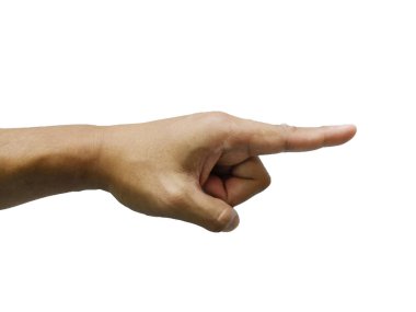 El işaret,seni seçiyorum, seni istiyorum, beyaz arka plana parmak laişaret etmek istiyoruz.kırpma yolu.