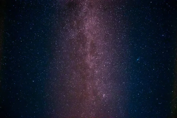 Hvězdná Noční Obloha Plná Zářících Hvězd Mléčné Dráhy Real Color — Stock fotografie