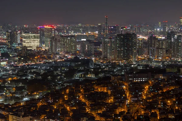 ソウル市の夕日と美しい空韓国 — ストック写真