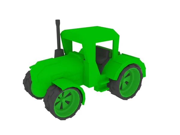 Heavy Powerful Tractor Made Program Illustration — Stock Photo, Image