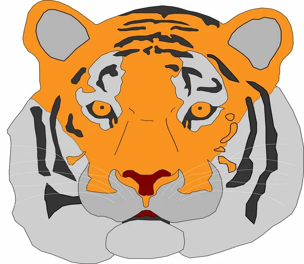 vektör grafikleri büyük bir kedi yüzü