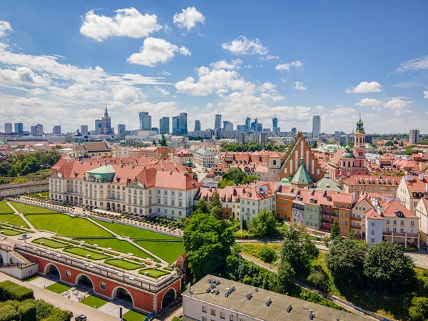 Warschau Polen Luftaufnahme Der Stadt — Stockfoto