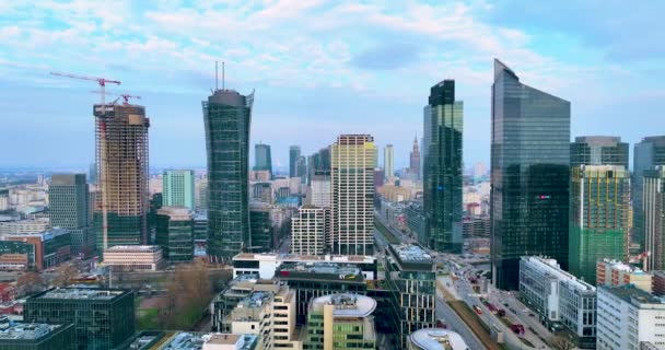 Panorama Aéreo Varsovia — Vídeos de Stock