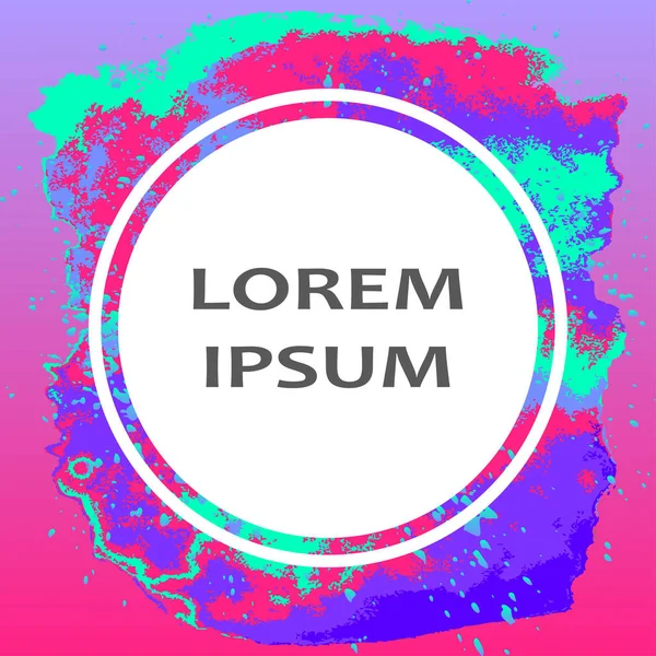 Neon sıçrama sanatsal kapak tasarımı. Sıvı holografik gradyan patlama doku arka planına sıçradı. Moda yaratıcı şablon vektörü Kapak Raporu Katalog Broşür Uçucu Ürünleri