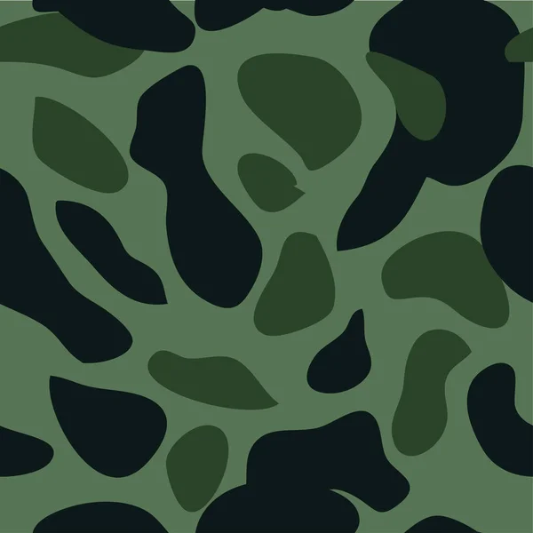 Tarnmuster Hintergrund Nahtlose Vektorillustration Klassischer Militärkleidungsstil Camo Wiederholen Textur Hemddruck — Stockvektor