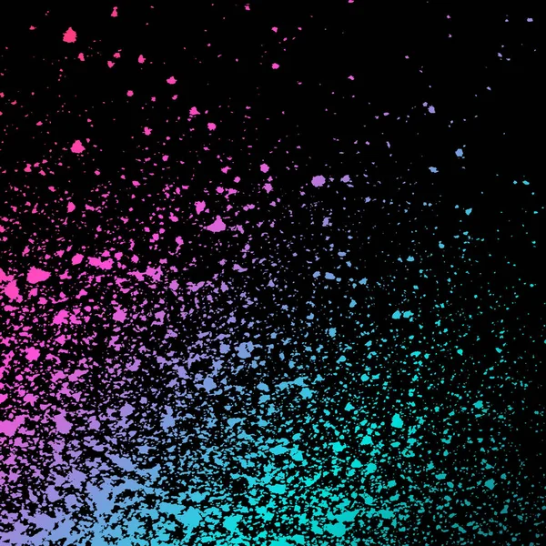 Neon patlama boya sanatsal şablon tasarım sıçramak. Renkli mürekkep doku splash arka plan siyah vektör. Rapor Katalog Broşür afiş Poster afiş için trendy yaratıcı soyut tasarım