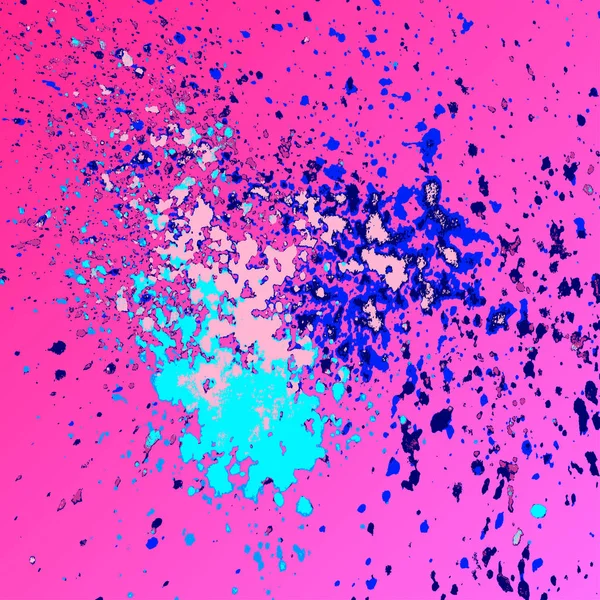 Neon exploze paint splatter umělecké šablony návrhu. Barevný inkoust textury splash v černém pozadí vektor. Módní kreativní abstraktní design pro sestavu katalogu brožura leták plakát — Stockový vektor