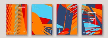 Modern kapak koleksiyonu tasarımı. Renkli neon çizgiler Soyut retro 90s tarzı doku Çizgili eğilimleri arka plan. Gelecekteki geometrik desenler. Tasarım sunumları, baskı, el ilanı, kartvizit