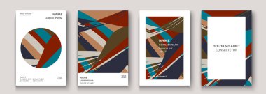 Modern kapak koleksiyonu tasarımı. Renkli neon çizgilersoyut retro 90s tarzı doku. Çizgili eğilimler arka plan Gelecek geometrik desenler. Tasarım sunumları, baskı, el ilanı, kartvizit