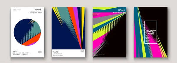 Modernes Cover-Design. abstrakte Textur im Retro-Stil der 90er Jahre — Stockvektor