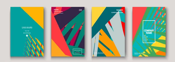 Modern Cover Collection design. Abstrakt retro 90-tal stil konsistens — Stock vektor