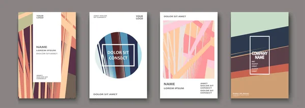 Modern Cover Collection design. Abstrakt retro 90-tal stil konsistens — Stock vektor