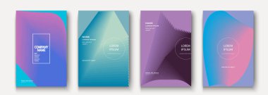 Modern moda minimalist soyut tasarım vektörünü kapsar. Dinamik renkli yarım ton gradyanı. Geleceği şekillendiren geometrik desenler, iş için arkaplan çizgilerini en düşük poster şablonunu oluşturur