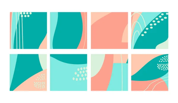 Set Divertenti Forme Colorate Disegnate Mano Oggetti Scarabocchi Linee Punti — Vettoriale Stock